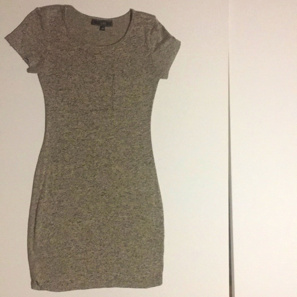 Vibe Gray T-Shirt Dress
